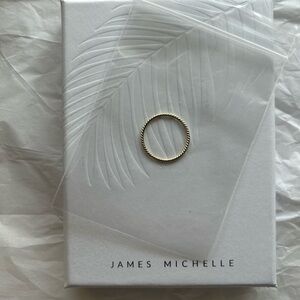 James Michelle Gold Twist Stacking Ring - Size 10